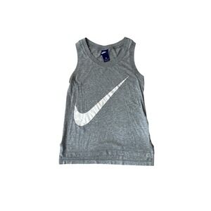Nike Womens Sportswear Big Swoosh Tank Top Gray Heather XS